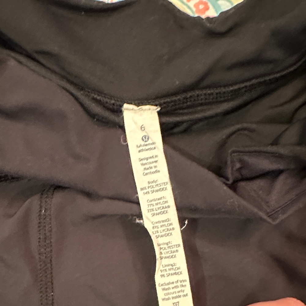 Lululemon Black Athletic Short - Picture 2 of 5